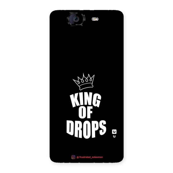 King of Drops Black Back Case for Canvas Knight A350