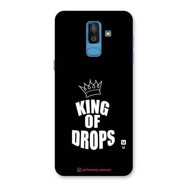 King of Drops Black Glass Back Case for Galaxy J8