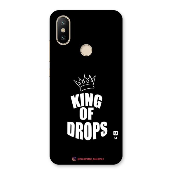 King of Drops Black Back Case for Mi A2