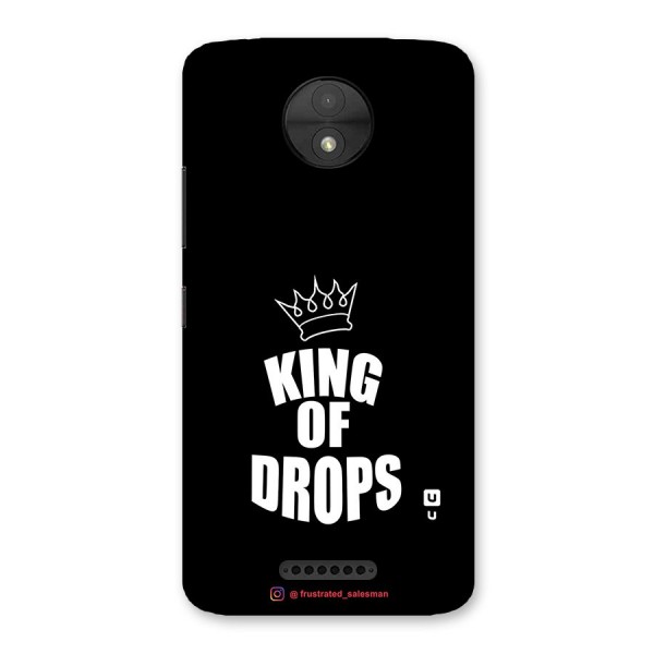 King of Drops Black Back Case for Moto C