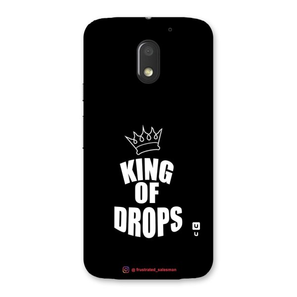 King of Drops Black Back Case for Moto E3 Power