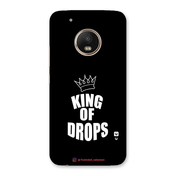 King of Drops Black Back Case for Moto G5 Plus