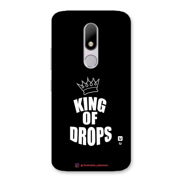 King of Drops Black Back Case for Moto M