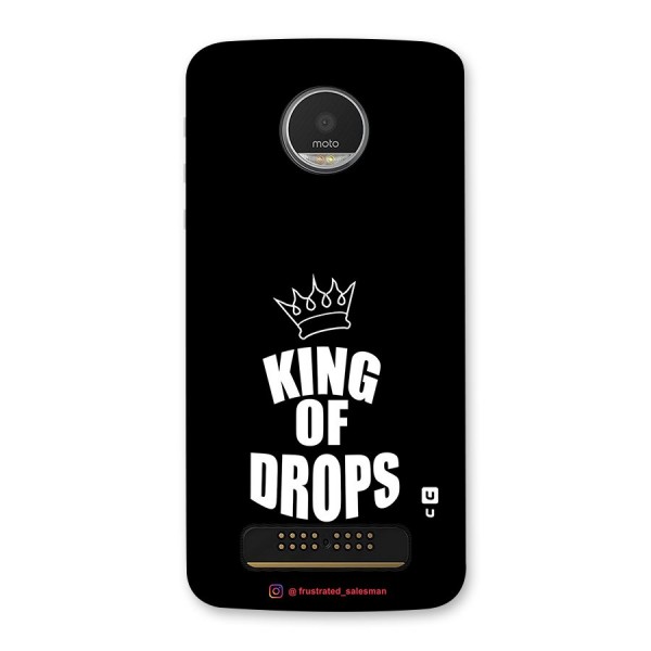 King of Drops Black Back Case for Moto Z Play