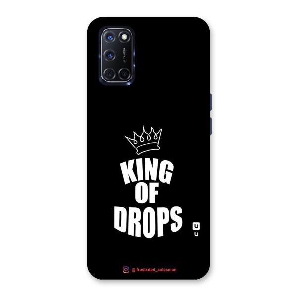 King of Drops Black Glass Back Case for Oppo A52