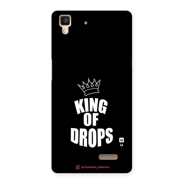 King of Drops Black Back Case for Oppo R7