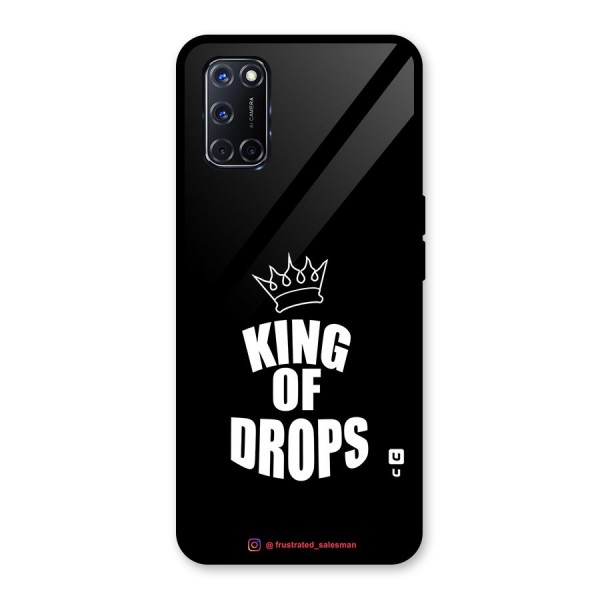 King of Drops Black Glass Back Case for Oppo A52