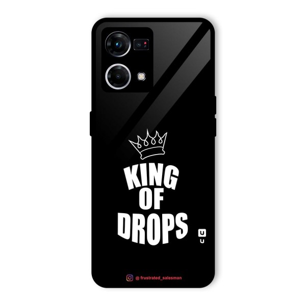 King of Drops Black Glass Back Case for Oppo F21 Pro 4G