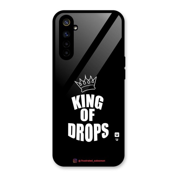 King of Drops Black Glass Back Case for Realme 6i