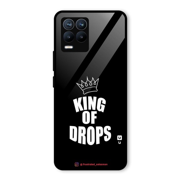 King of Drops Black Glass Back Case for Realme 8