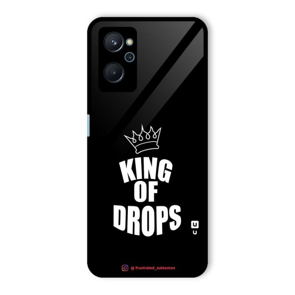 King of Drops Black Glass Back Case for Realme 9i