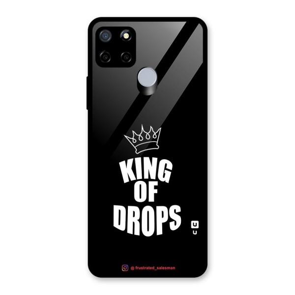 King of Drops Black Glass Back Case for Realme C12