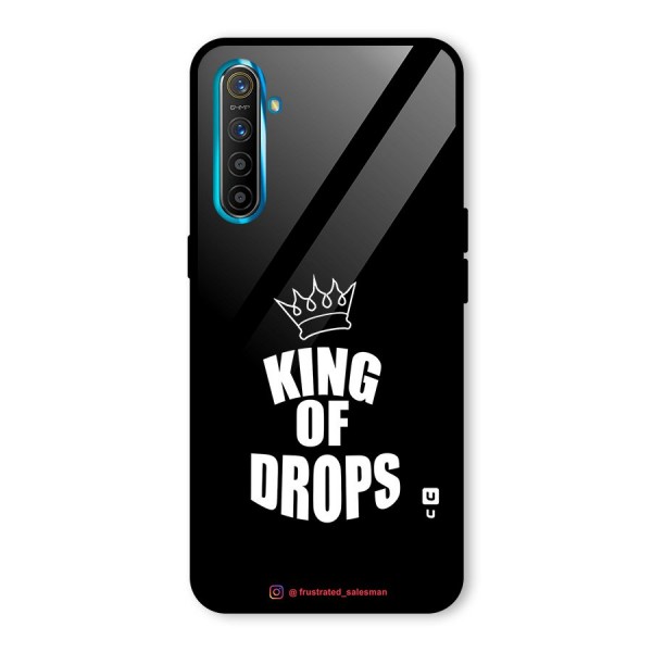 King of Drops Black Glass Back Case for Realme XT