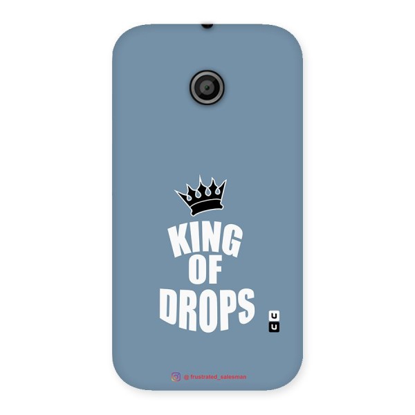 King of Drops Mustard SteelBlue Back Case for Moto E