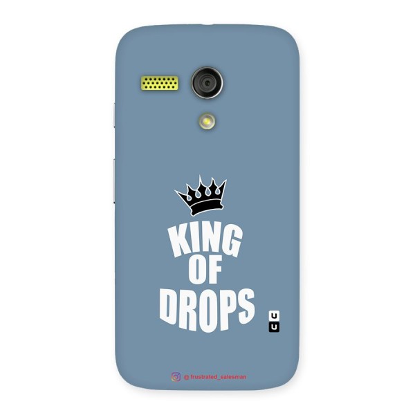 King of Drops Mustard SteelBlue Back Case for Moto G