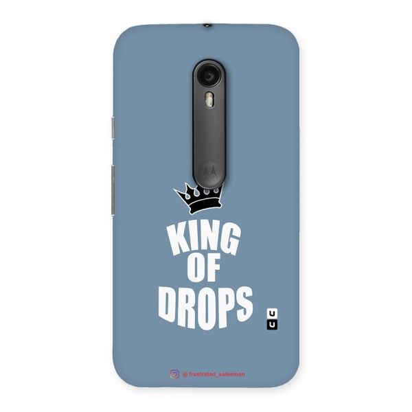 King of Drops Mustard SteelBlue Back Case for Moto G3