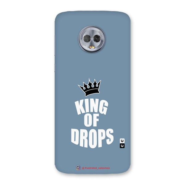 King of Drops Mustard SteelBlue Back Case for Moto G6