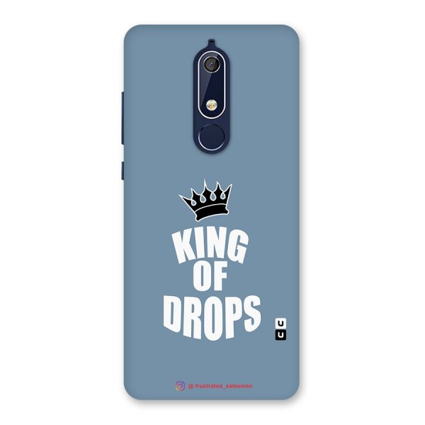 King of Drops Mustard SteelBlue Back Case for Nokia 5.1