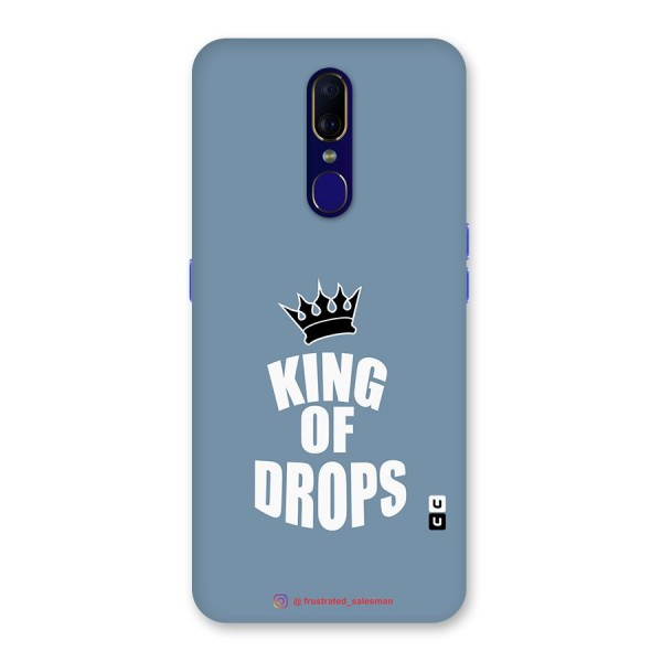 King of Drops Mustard SteelBlue Glass Back Case for Oppo F11