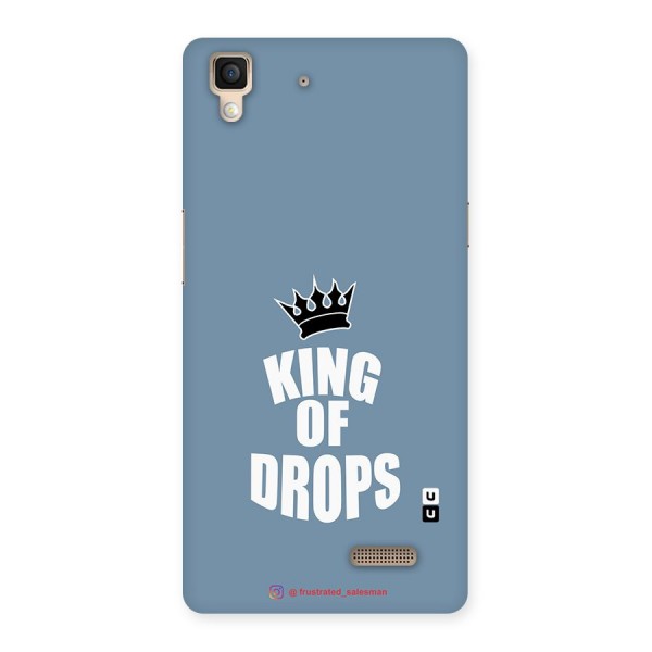 King of Drops Mustard SteelBlue Back Case for Oppo R7