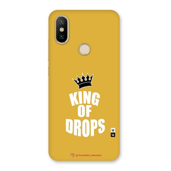 King of Drops Mustard Yellow Back Case for Mi A2