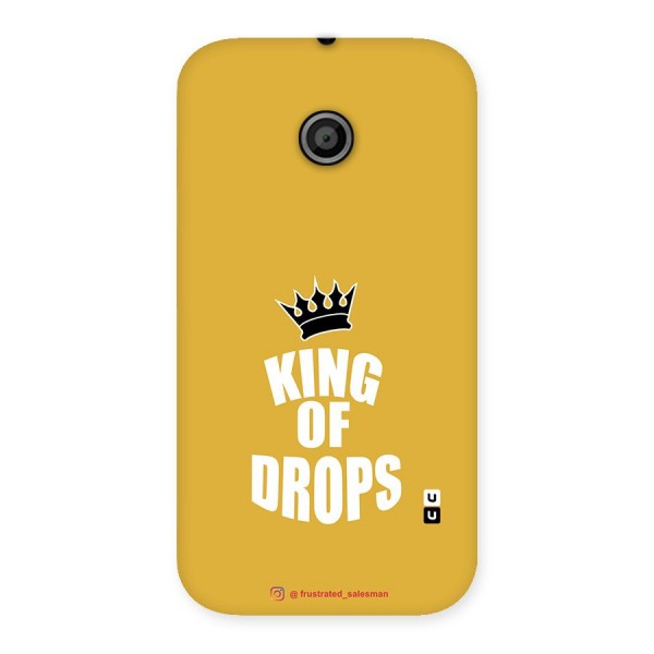 King of Drops Mustard Yellow Back Case for Moto E