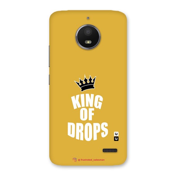 King of Drops Mustard Yellow Back Case for Moto E4