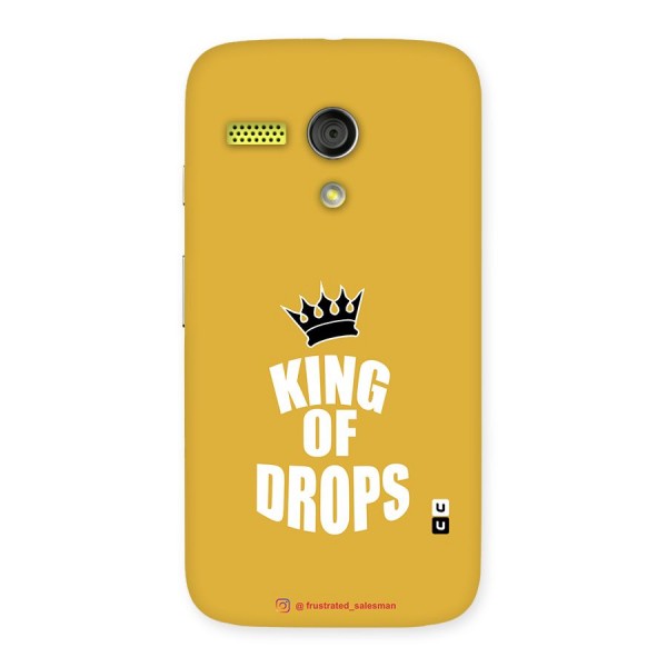 King of Drops Mustard Yellow Back Case for Moto G