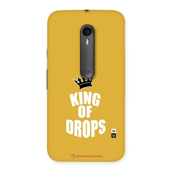 King of Drops Mustard Yellow Back Case for Moto G3