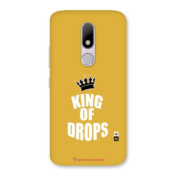 King of Drops Mustard Yellow Back Case for Moto M