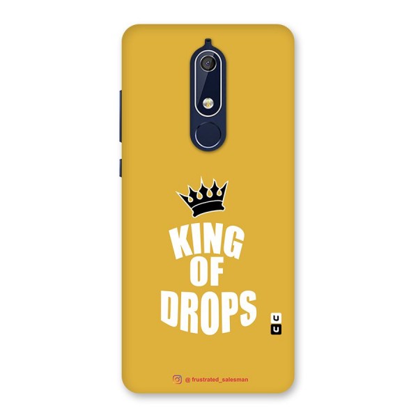 King of Drops Mustard Yellow Back Case for Nokia 5.1