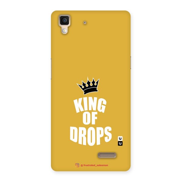 King of Drops Mustard Yellow Back Case for Oppo R7