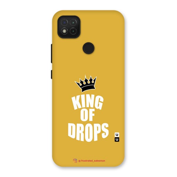 King of Drops Mustard Yellow Back Case for Redmi 9