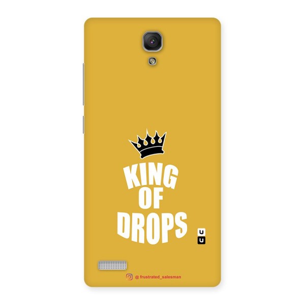 King of Drops Mustard Yellow Back Case for Redmi Note