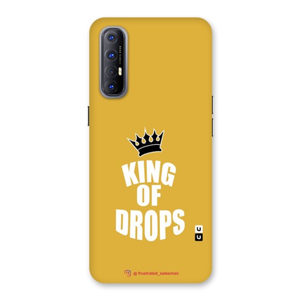 King of Drops Mustard Yellow Glass Back Case for Reno3 Pro