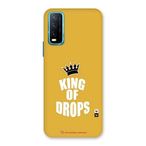 King of Drops Mustard Yellow Back Case for Vivo Y12s