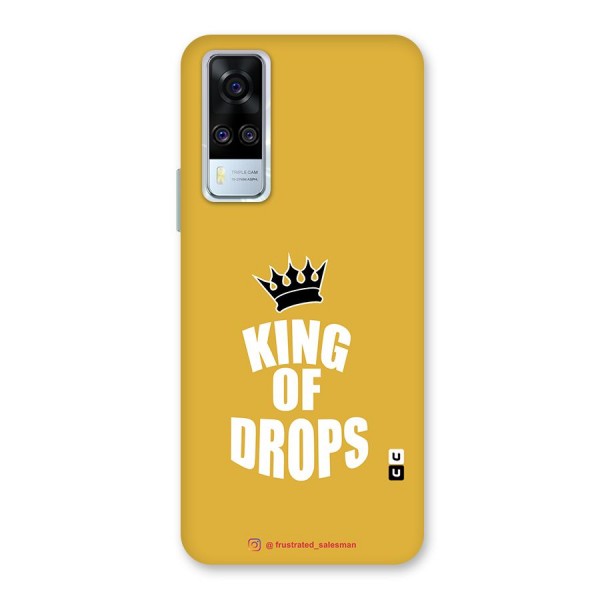 King of Drops Mustard Yellow Back Case for Vivo Y51