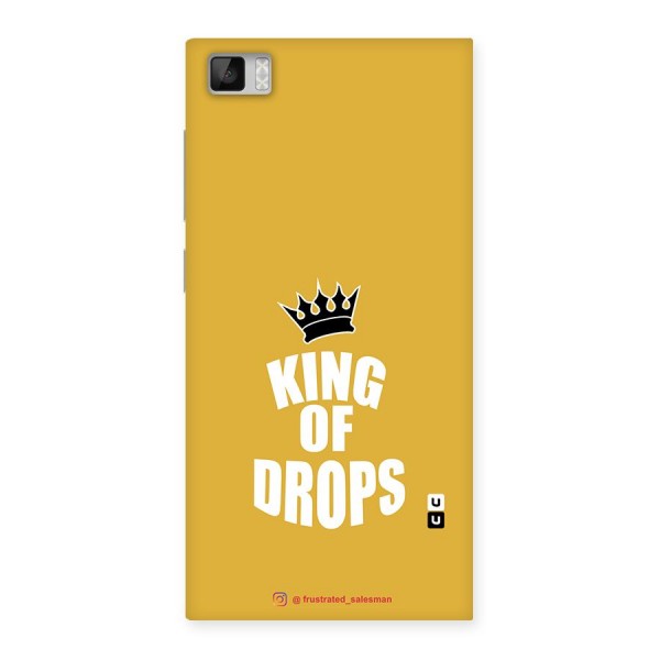 King of Drops Mustard Yellow Back Case for Xiaomi Mi3