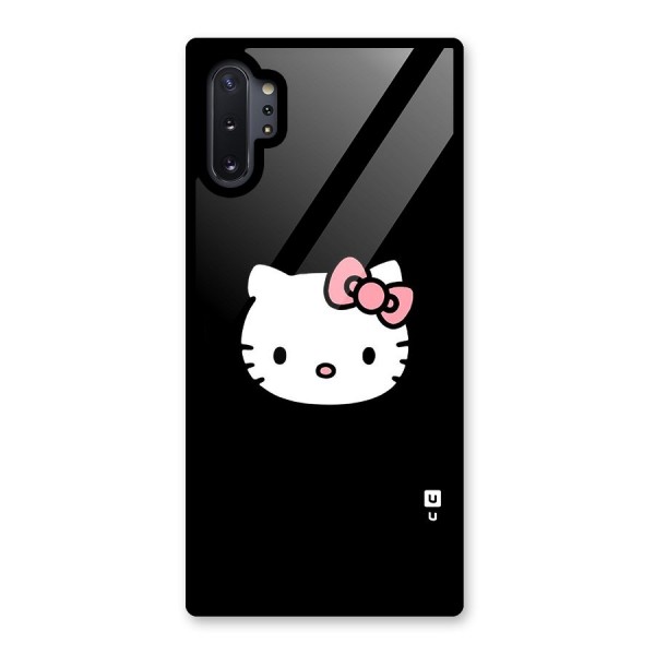 Kitty Cute Glass Back Case for Galaxy Note 10 Plus