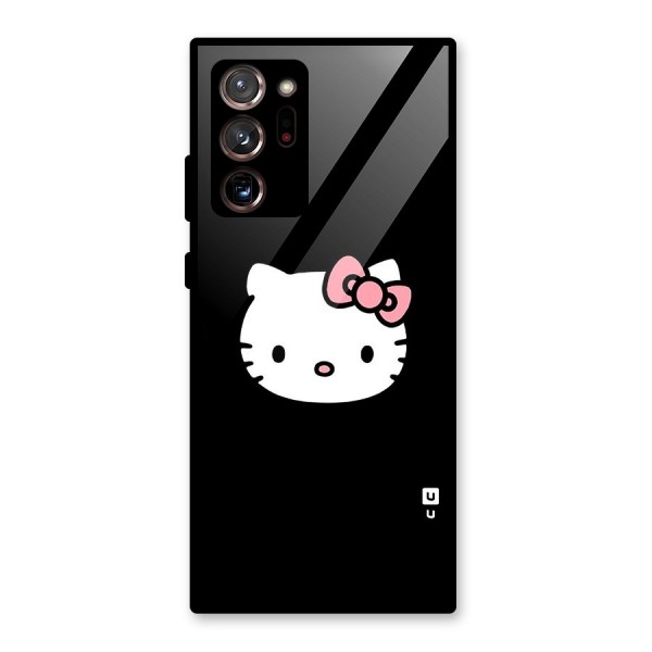 Kitty Cute Glass Back Case for Galaxy Note 20 Ultra