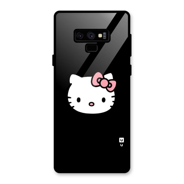 Kitty Cute Glass Back Case for Galaxy Note 9