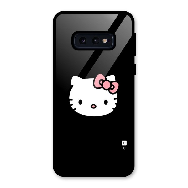 Kitty Cute Glass Back Case for Galaxy S10e