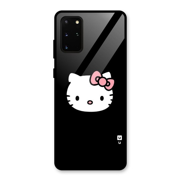 Kitty Cute Glass Back Case for Galaxy S20 Plus