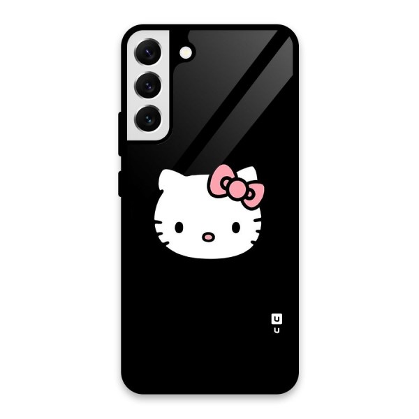 Kitty Cute Glass Back Case for Galaxy S22 Plus 5G