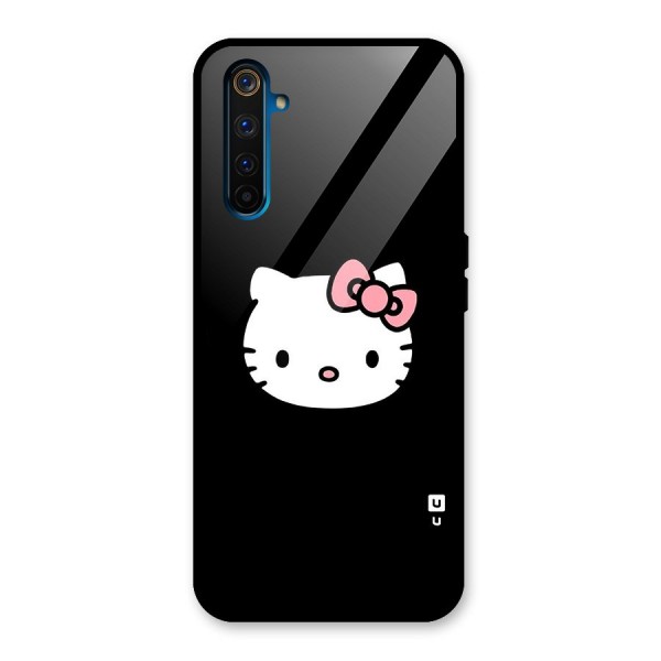 Kitty Cute Glass Back Case for Realme 6 Pro