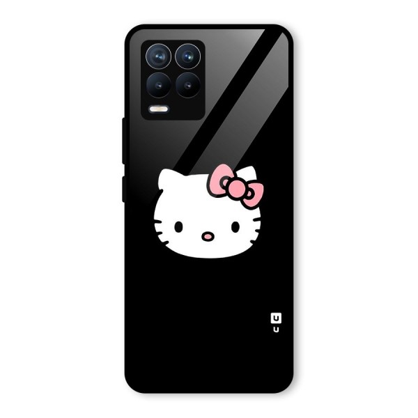 Kitty Cute Glass Back Case for Realme 8 Pro