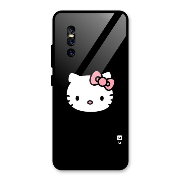 Kitty Cute Glass Back Case for Vivo V15 Pro