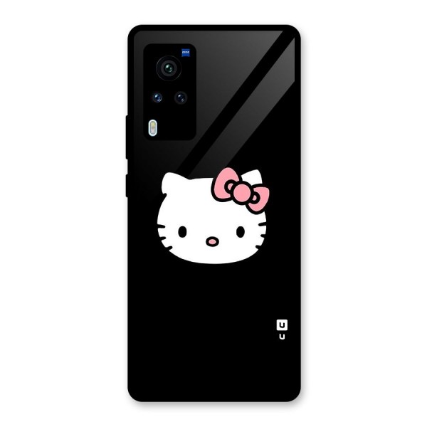 Kitty Cute Glass Back Case for Vivo X60 Pro