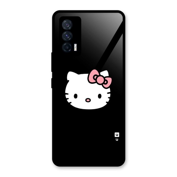 Kitty Cute Glass Back Case for Vivo iQOO 7 5G