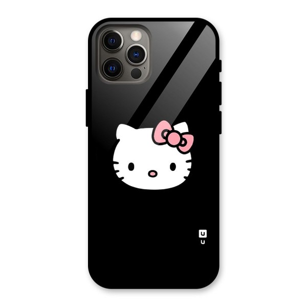 Kitty Cute Glass Back Case for iPhone 12 Pro